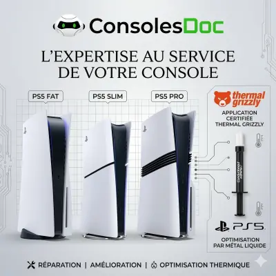 PlayStation 5, Nettoyage et changement Metal Liquid