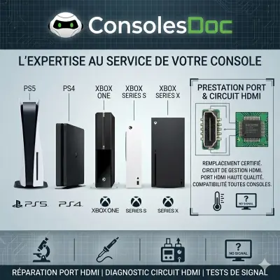 Changement de Circuit et Fiche HDMI (PS4/PS4 Pro, PS5/PS5 Pro, Xbox Series S/X)